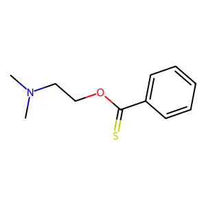 O-[2-(dimethylamino)ethyl] benzenecarbothioate structure