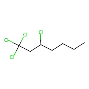 1,1,1,3-Tetrachloroheptane structure