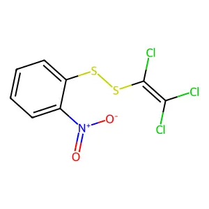 1,2,2-Trichlorovinyl 2-nitrophenyl disulfide structure