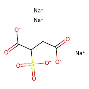 Trisodium sulfosuccinate structure