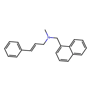 N-methyl-N-(naphthalen-1-ylmethyl)-3-phenylprop-2-en-1-amine structure