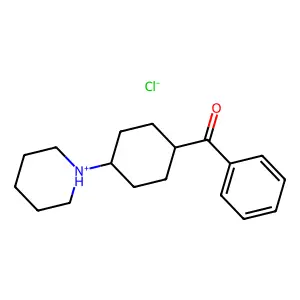 1-(1-Benzoylcyclohexyl)piperidine hydrochloride structure