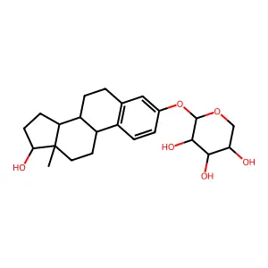 Estradiol-3-xyloside structure