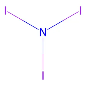 Nitrogen triiodide structure