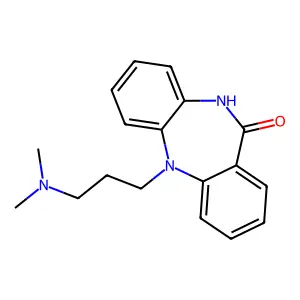 11-[3-(dimethylamino)propyl]-5H-benzo[b][1,4]benzodiazepin-6-one structure