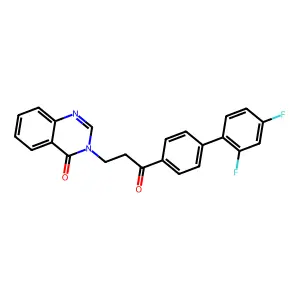 Compound C23H16F2N2O2 structure