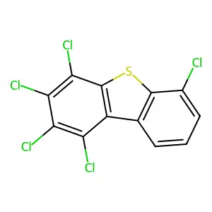 1,2,3,4,6-pentachlorodibenzothiophene structure