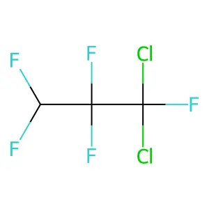 1,1-DICHLORO-1,2,2,3,3-PENTAFLUOROPROPANE structure