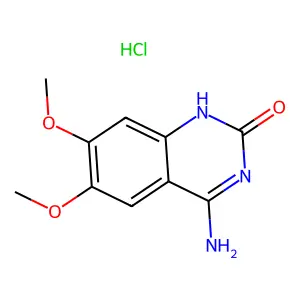 4-amino-6,7-dimethoxy-1H-quinazolin-2-onehydrochloride structure