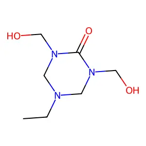 1,3,5-Triazin-2(1H)-one, 5-ethyltetrahydro-1,3-bis(hydroxymethyl)- structure