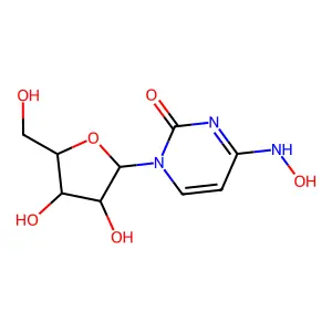 1-[3,4-dihydroxy-5-(hydroxymethyl)oxolan-2-yl]-4-(hydroxyamino)pyrimidin-2-one structure