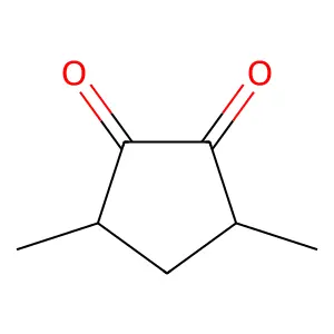 3,5-dimethylcyclopentane-1,2-dione structure