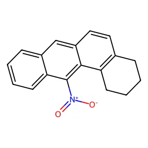 12-Nitro-1,2,3,4-tetrahydrobenz(a)anthracene structure