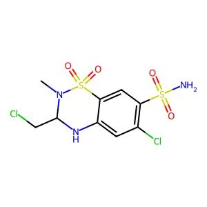 methyclothiazide structure