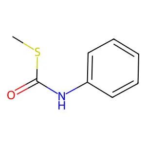 S-methyl N-phenylcarbamothioate structure