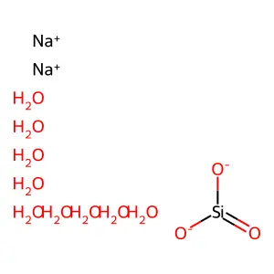 Sodium metasilicate nonahydrate structure