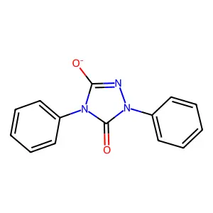 1,2,4-Triazolidine-3,5-dione, 1,4-diphenyl-, ion(1-) structure