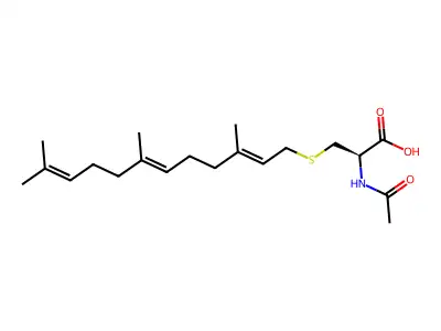 Ac-Cys(farnesyl)-OH structure