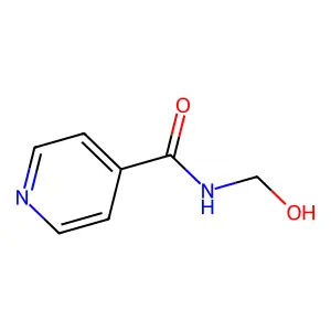 ISONICOTINAMIDE, N-(HYDROXYMETHYL)- structure
