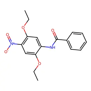 n-(2,5-diethoxy-4-nitrophenyl)benzamide structure