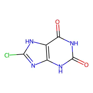 Compound C5H3ClN4O2 structure