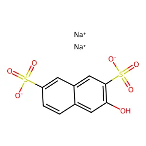 disodium3-hydroxynaphthalene-2,7-disulfonate structure