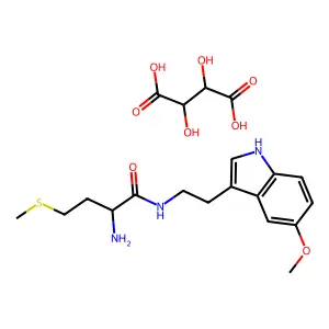 N-Methionyl-5-methoxytryptamine tartrate structure