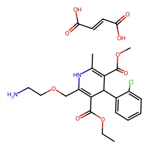 Amlodipine (maleate) structure