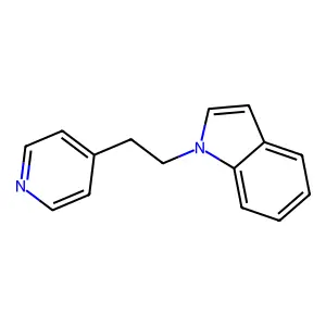 1-(2-pyridin-4-yl-ethyl)-1H-indole structure