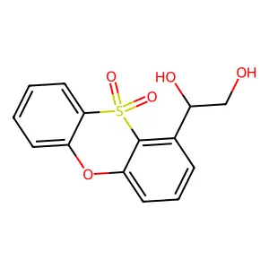 1-(10,10-dioxophenoxathiin-1-yl)ethane-1,2-diol structure