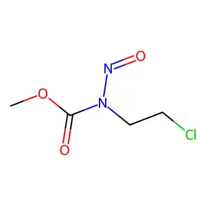 methyl N-(2-chloroethyl)-N-nitrosocarbamate structure