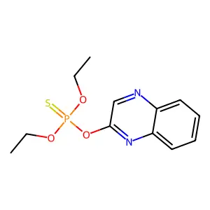 diethoxy-quinoxalin-2-yloxy-sulfanylidene-lambda5-phosphane structure