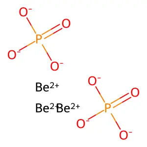Phosphoric acid, beryllium salt (2:3) structure
