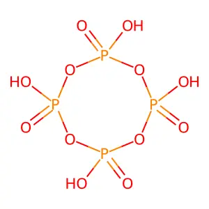 Tetrametaphosphoric acid structure