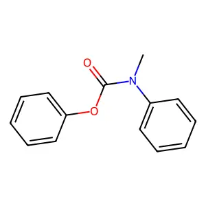 N-Methylcarbanilic acid phenyl ester structure