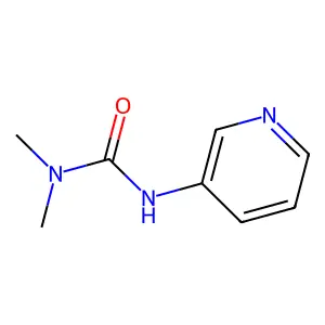 1,1-dimethyl-3-pyridin-3-ylurea structure