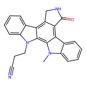 3-(23-methyl-14-oxo-3,13,23-triazahexacyclo[14.7.0.02,10.04,9.011,15.017,22]tricosa-1,4,6,8,10,15,17,19,21-nonaen-3-yl)propanenitrile structure