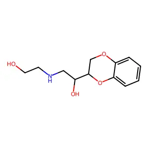1-(2,3-dihydro-1,4-benzodioxin-3-yl)-2-(2-hydroxyethylamino)ethanol structure