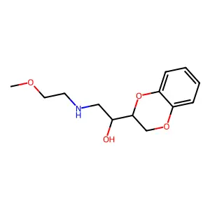 1-(2,3-dihydro-1,4-benzodioxin-3-yl)-2-(2-methoxyethylamino)ethanol structure
