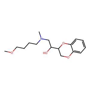 1-(2,3-dihydro-1,4-benzodioxin-3-yl)-2-[4-methoxybutyl(methyl)amino]ethanol structure