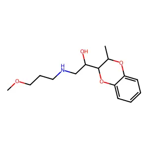 2-(3-methoxypropylamino)-1-(2-methyl-2,3-dihydro-1,4-benzodioxin-3-yl)ethanol structure