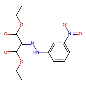 1,3-diethyl 2-[2-(3-nitrophenyl)hydrazin-1-ylidene]propanedioate structure