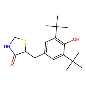 Tazofelone structure