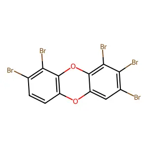 1,2,3,8,9-Pentabromooxanthrene structure