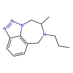 11-methyl-10-propyl-1,2,3,10-tetrazatricyclo[6.4.1.04,13]trideca-2,4,6,8(13)-tetraene structure