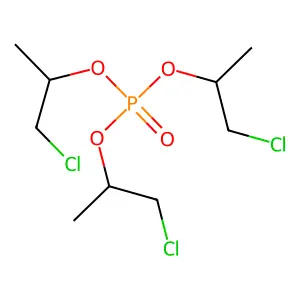 tris(1-chloropropan-2-yl) phosphate structure