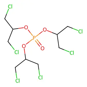tris(1,3-dichloropropan-2-yl) phosphate structure