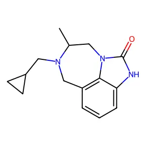 (11S)-10-(cyclopropylmethyl)-11-methyl-1,3,10-triazatricyclo[6.4.1.04,13]trideca-4,6,8(13)-trien-2-one structure