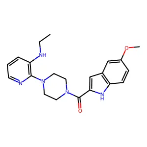 Atevirdine structure