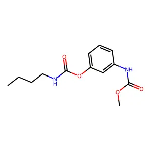 [3-(methoxycarbonylamino)phenyl] N-butylcarbamate structure